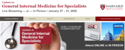 Harvard Updates in General Internal Medicine for Specialists 2025 (Videos + Slides)