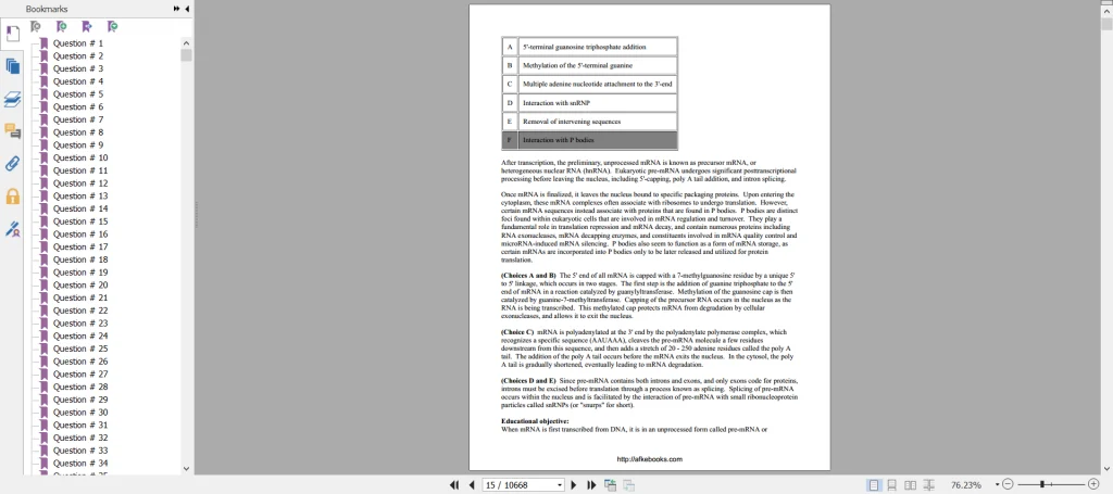 Uworld USMLE Step 1 Qbank 2021 – Random-wise version (Complete Questions + Explanations, Original HTML-converted PDF) Uworld USMLE Step 1 Qbank 2021 – Random-wise version (Complete Questions + Explanations, Original HTML-converted PDF)