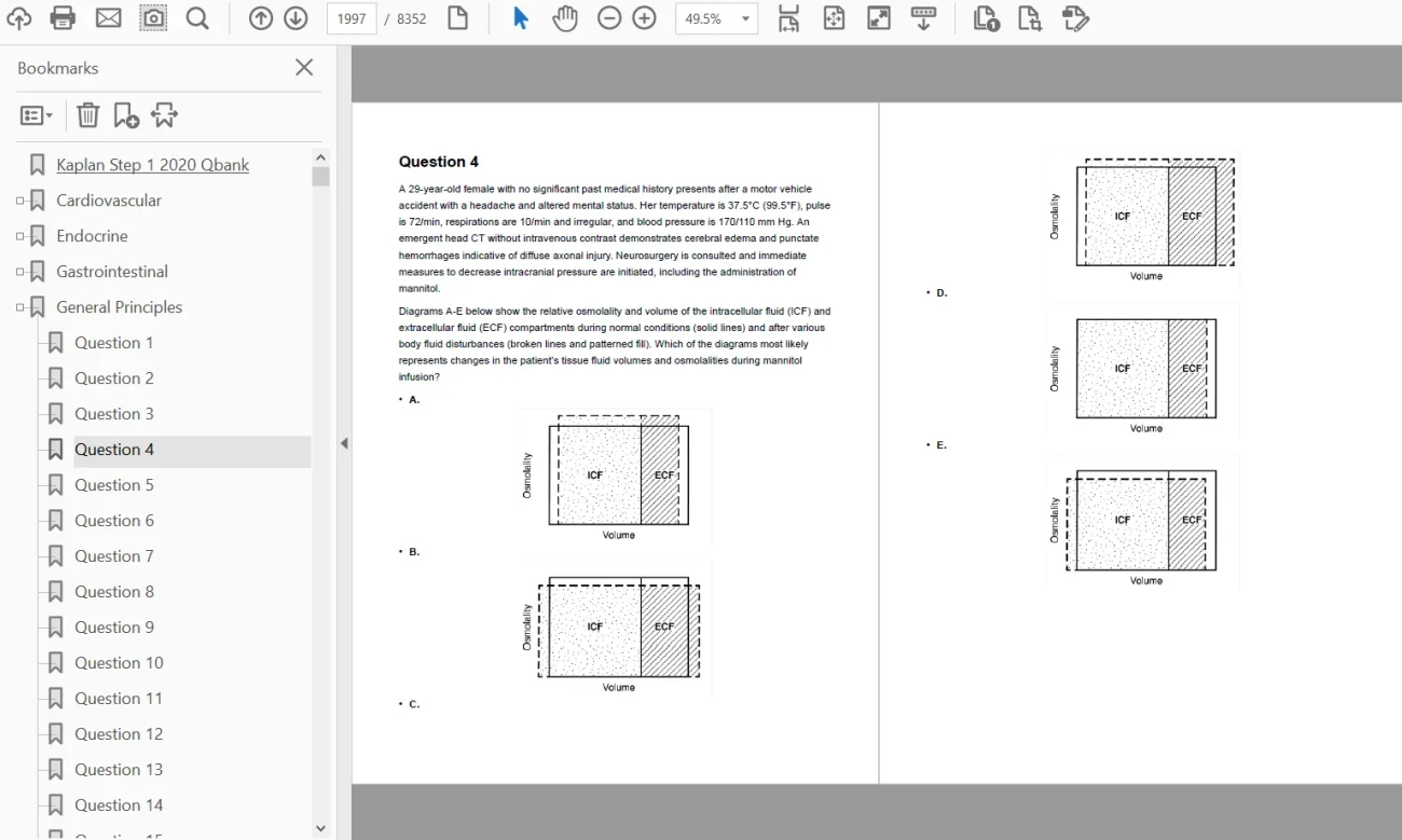 Kaplan USMLE Step 1 Qbank 2021 – Organ-wise version (PDF)