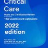 Critical Care: Board and Certification Review, 2022 Edition (AZW3 + EPUB + Converted PDF