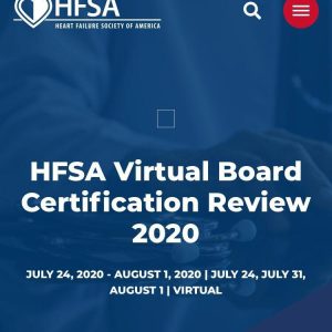 HFSA Virtual Board Certification Review 2020