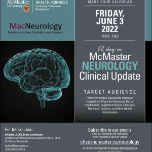 McMaster University 1 2 Day in McMaster Neurology Clinical Update 2022