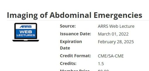 ARRS Imaging of Abdominal Emergencies