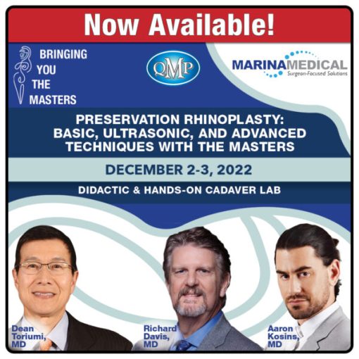 BYTM 6 Preservation Rhinoplasty Learn Basic, Ultrasonic and Advanced Techniques with the Masters 2023 QMP