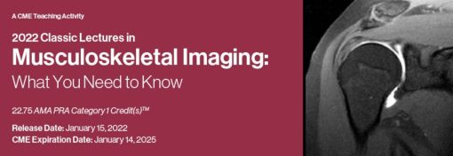 DocmedED 2022 Classic Lectures in Musculoskeletal Imaging What You Need to Know  Include: 42 videos, size: 6.52 GB Target Audience: radiologist, musculoskeletal physician