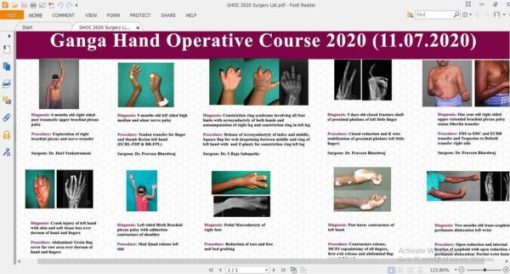 Ganga Hand & Microsurgery Operative Course 2020