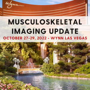 cmescience Musculoskeletal Imaging Update at Wynn Las Vegas October 27-29, 2022