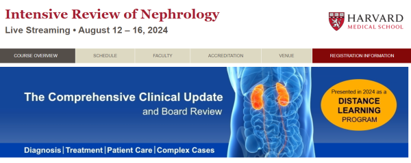 harvard Intensive Review of Nephrology 2024