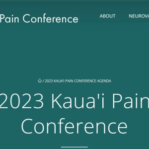 Neurovations 9th Kaua’i Pain Conference Sessions 2023