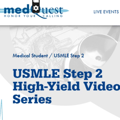 MedQuest USMLE Step 2 High-Yield Video Series 2024