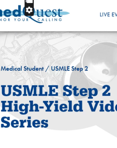 MedQuest USMLE Step 2 High-Yield Video Series 2024