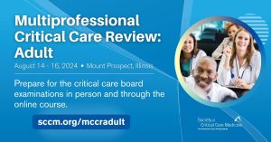 SCCM Multiprofessional Critical Care Review Adult 2024