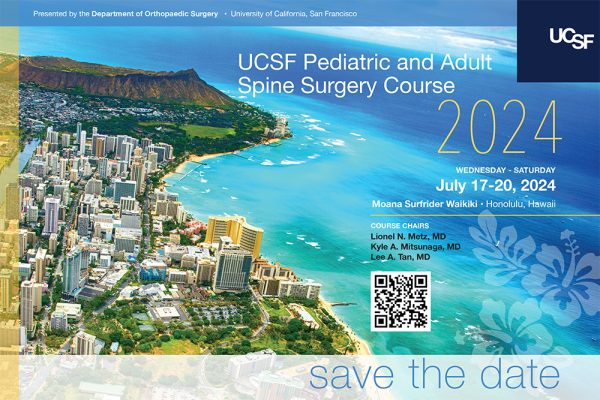 UCSF Pediatric and Adult Spine Surgery Course 2024