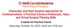 Weill Cornell Medical College Endoscopic and Open Surgical Approaches for Craniosynostosis 2023