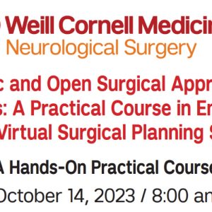 Weill Cornell Medical College Endoscopic and Open Surgical Approaches for Craniosynostosis 2023