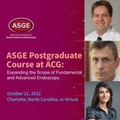 ASGE Postgraduate Course at ACG 2022