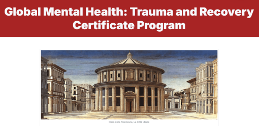 Harvard Global Mental Health: Trauma and Recovery 2024