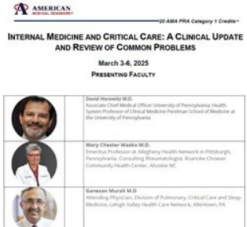 Internal Medicine and Critical Care: A Clinical Update and Review of Common Problems – March 3-6 2025