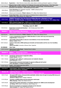 RNA Therapeutics Institute RNA Therapeutics From Concept to Clinic 2024