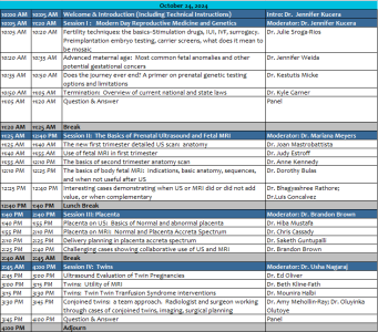 SPR 2024 Multidisciplinary Fetal Imaging Course SPR 2024 Multidisciplinary Fetal Imaging Course