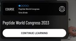 Seeds Scientific Research & Performance Peptide World Congress 2023