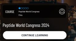 Seeds Scientific Research & Performance Peptide World Congress 2024