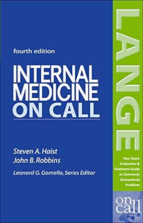Internal Medicine On Call ( LANGE On Call ) 4th Edition