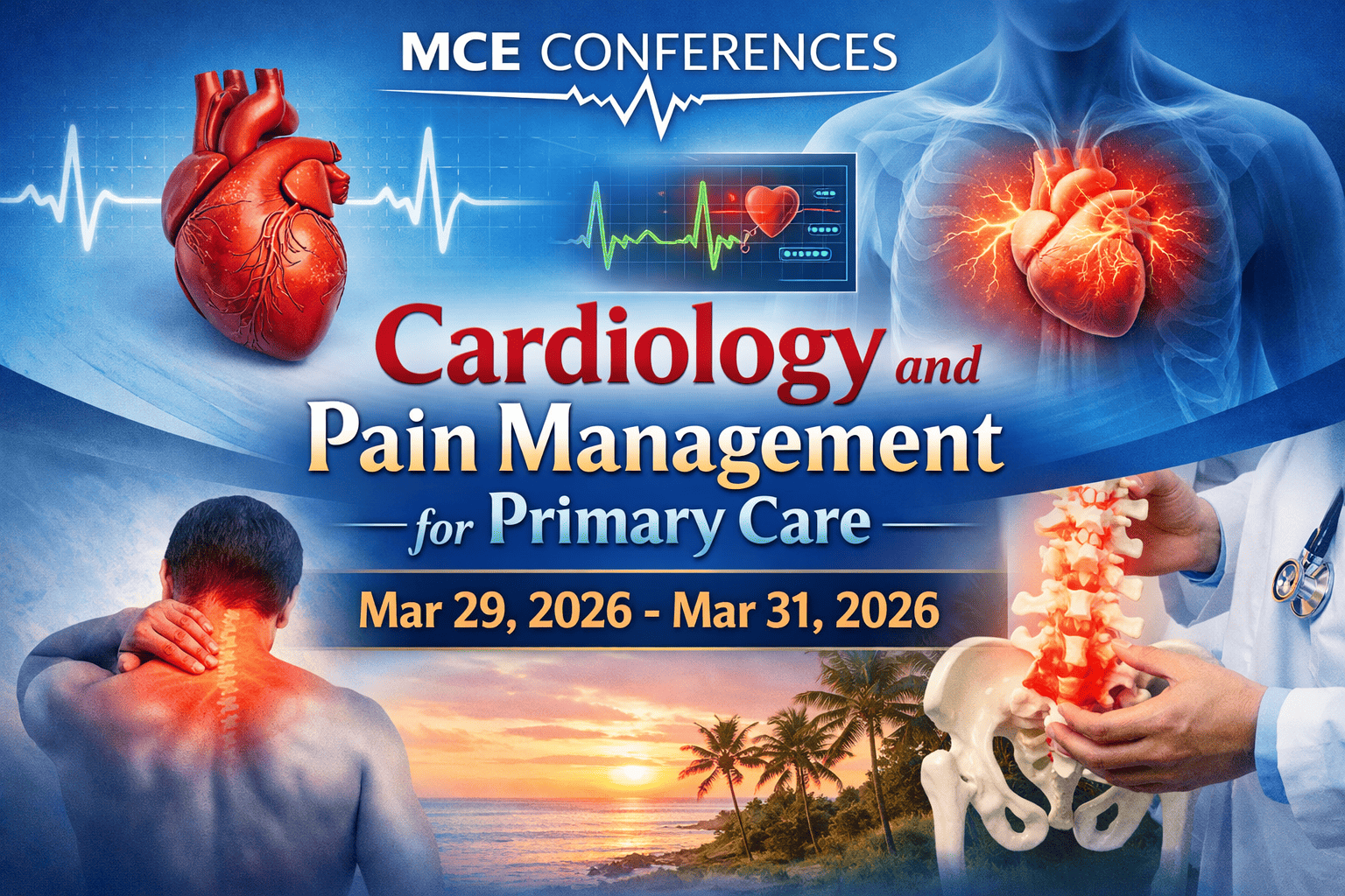 MCE Conferences Cardiology and Pain Management for Primary Care Mar 29, 2026 – Mar 31, 2026 MCE Conferences Cardiology and Pain Management for Primary Care Mar 29, 2026 – Mar 31, 2026
