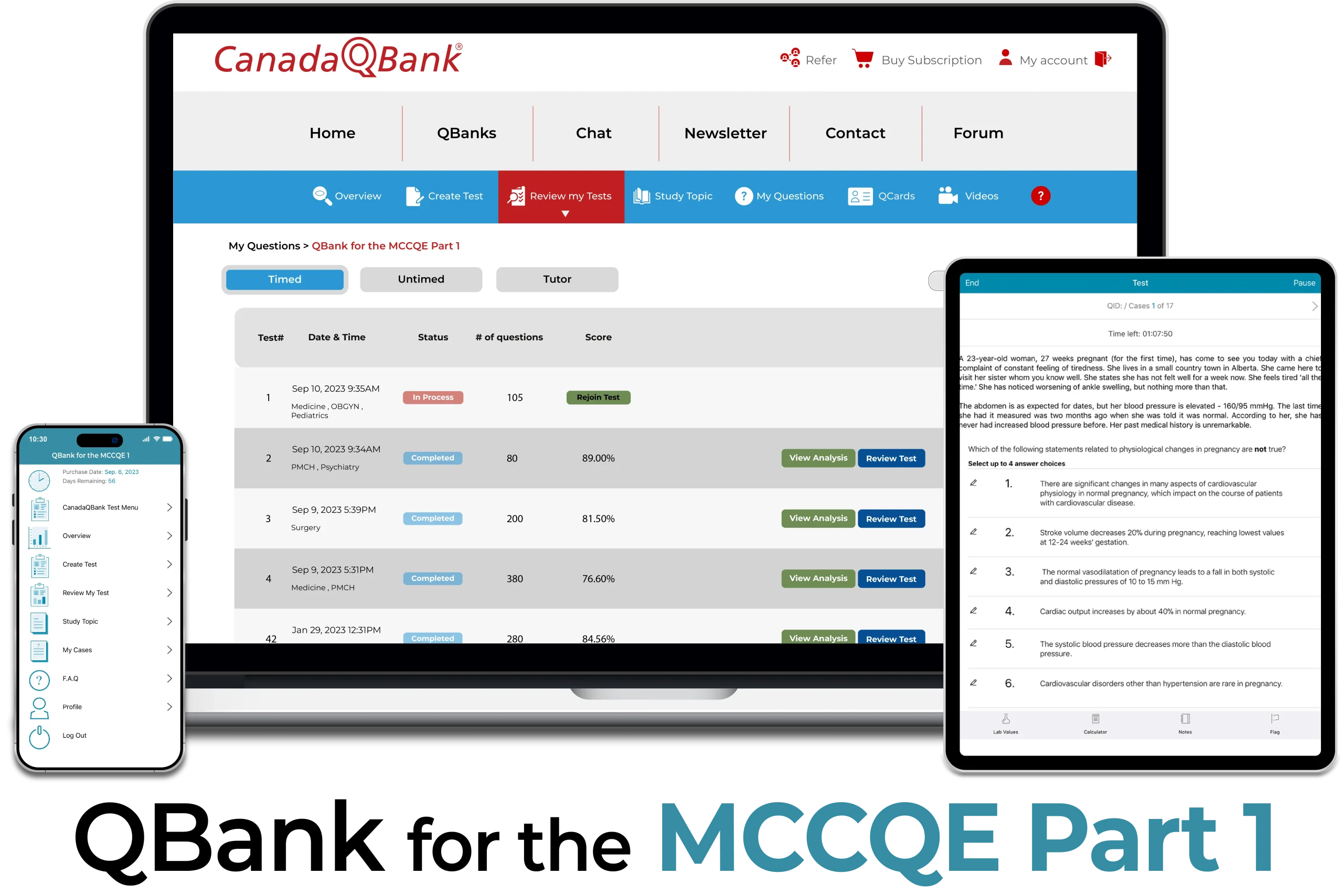 CanadaQbank QBank for the MCCQE Part 1 + Part 2 2026 (Updated Jun 2026) CanadaQbank QBank for the MCCQE Part 1 + Part 2 2026 (Updated Jun 2026)